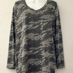 SEW IN LOVE CAMOUFLAGE TOP